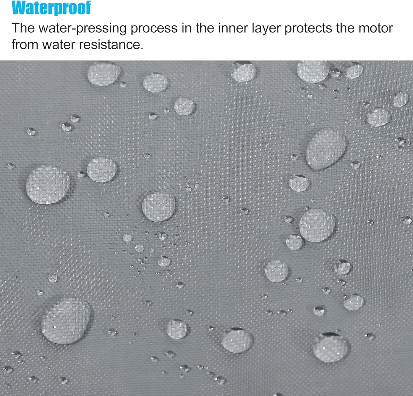 Grey Universal Waterproof 6-225HP Outboard Motor Engine Boat Cover 210D Oxford Fabric Dustproof Cover Marine Engine Protector