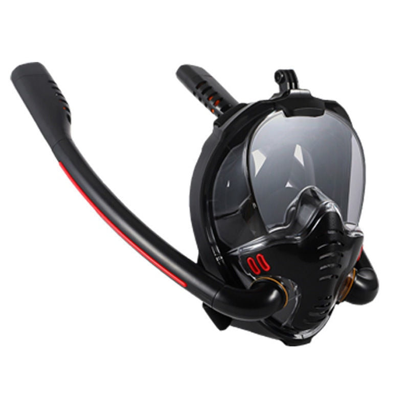 2022 Summer Newest Design Double Tube Scuba Diving Mask Full Face Snorkeling Mask Underwater Anti Fog Snorkeling Diving Set