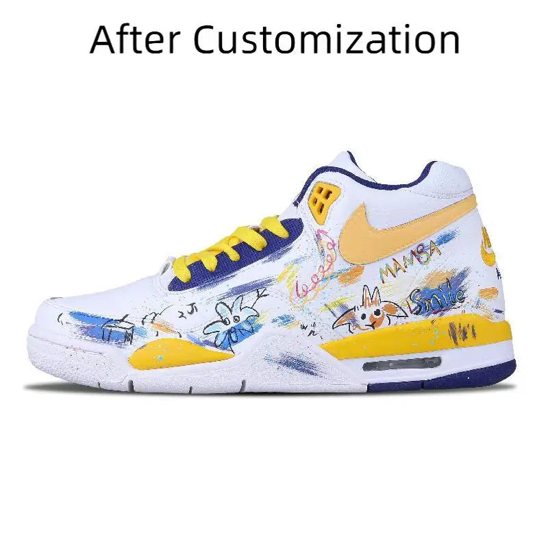【Customize】Nike Flight Legacy Vintage Basketball Shoes Men Sneakers shoes BQ4212-102