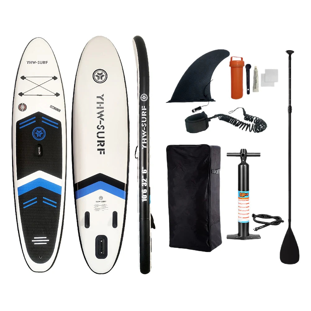 Inflatable Paddle Board Stand Up with Pump PVC Sup Board SUP Paddleboard Water Sports Paddle Board Outdoor Surfing Accessories