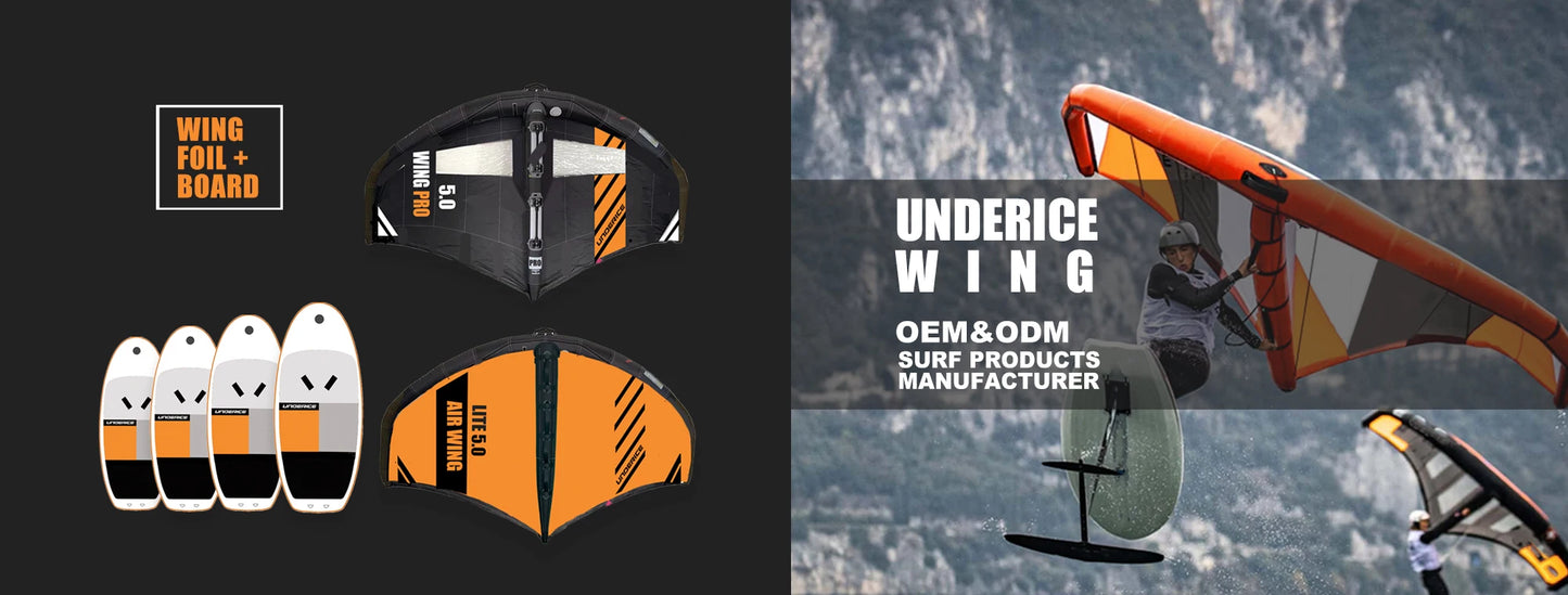 UICE Wingfoil Foil Board Inflatable Surfboard 105/140L With Carbon Plate Wing Surfing