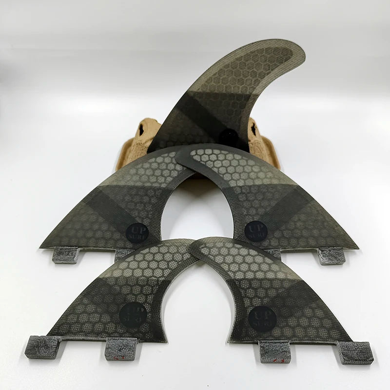 Tri-quad Fin Set UPSURF FCS Surfboard Fins G5+GL(4-5 Fins) Fiberglass Honeycomb UP Surf Fins Quilhas Surfing Accessoriea
