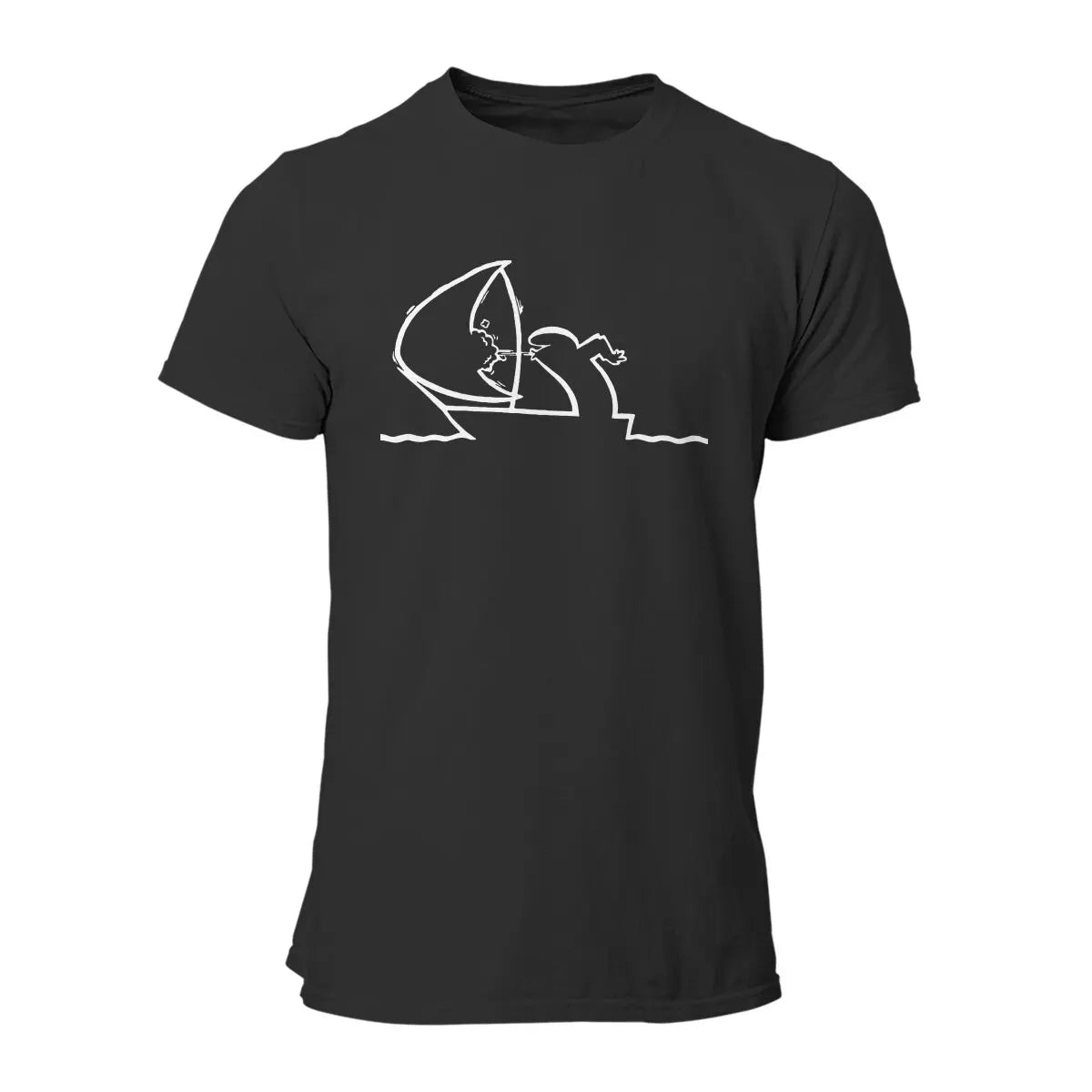 Sailing TShirt For Men La Linea The Line Osvaldo Cavandoli TV Camisetas Style T Shirt Comfortable Print Loose