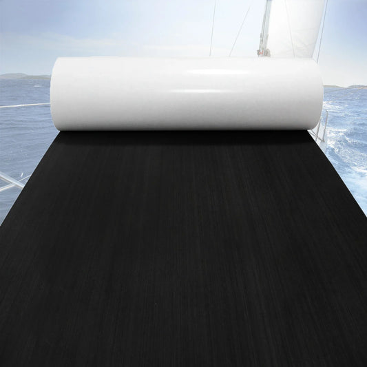 2400x900x5mm EVA Foam Faux Teak Boat Decking Mat Grey Plush Surface Self-adhesive Yacht Flooring Anti-Skid Mat Kayak Accessories