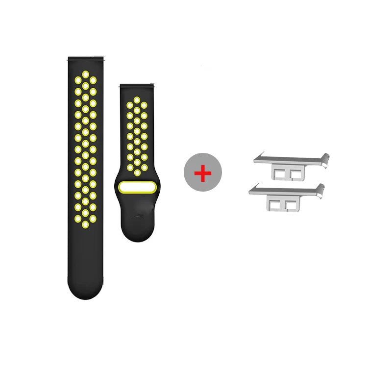 Pulseira esportiva de silicone, acessórios para pulseira para relógio huawei fit 2/fit/fit novo