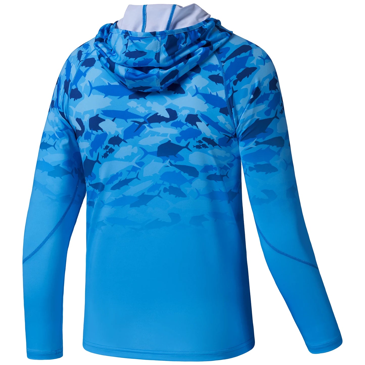 BASSDASH Youth UPF50+ Performance T Shirt with Hood Long Sleeve Fishing Hiking Sun Shirt FS03Y Lightweight Quick Dry Sailing