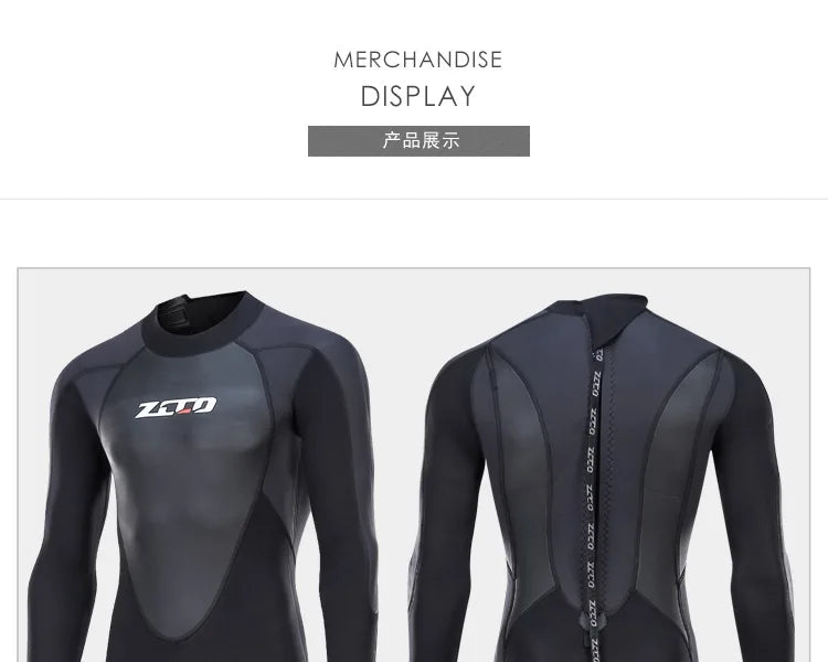 Wetsuit Men Women 3mm Neopreno Surf Suit Kitesurf Winter Swimwear Roupa De Mergulho Swimsuits Rash Guards Scuba Diving Suit