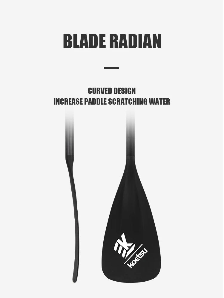 KOETSU Adjustable Aluminum Alloy Paddle for SUP Board and Kayak - Convertible Single/Double Head Oar for Water Sports,