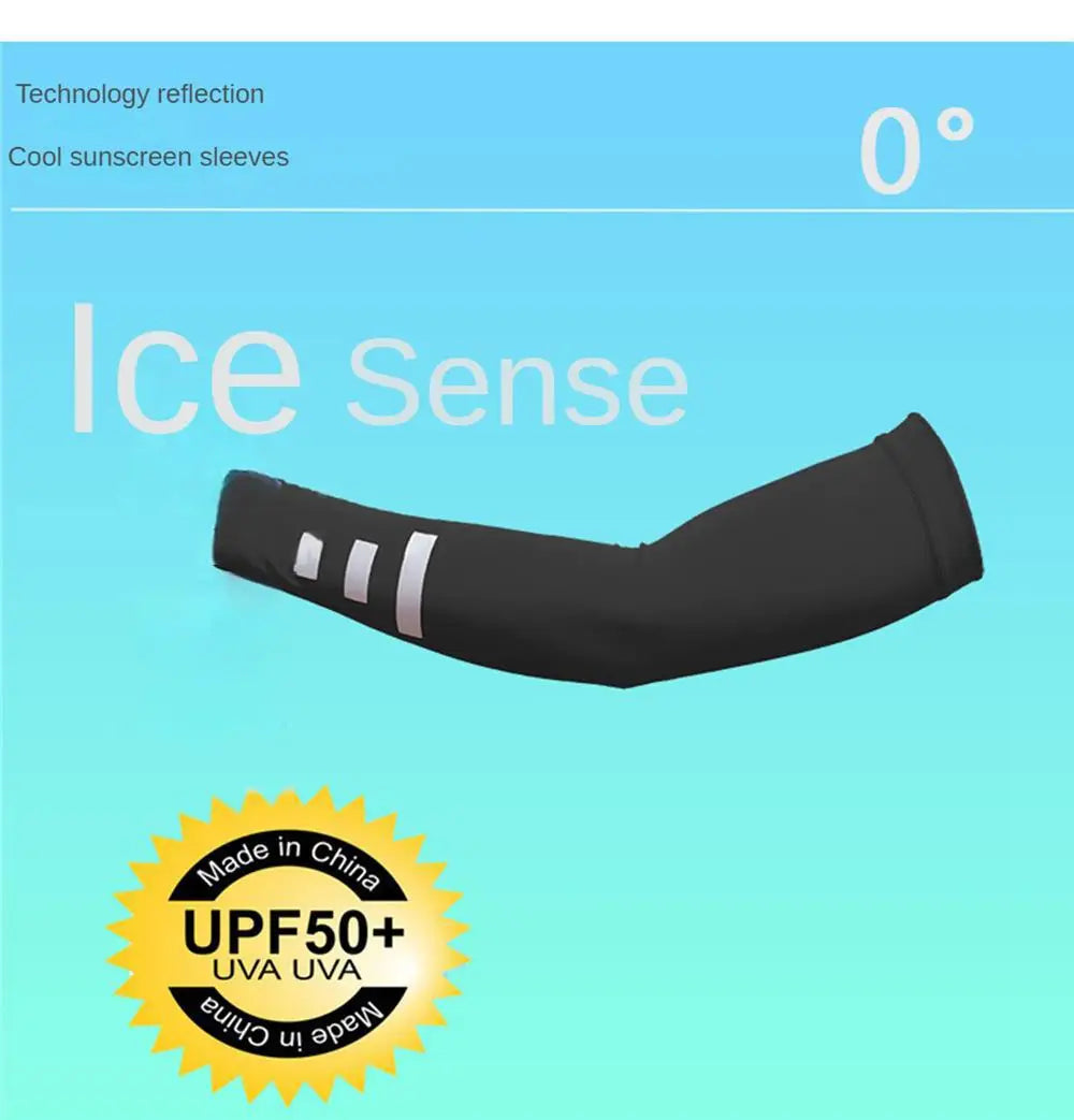 Quick-drying Arm Sleeves Night Running Reflective Sports Sleeves Ice Summer Outdoor Sports Fitness Sunscreen Sleeves Breathable