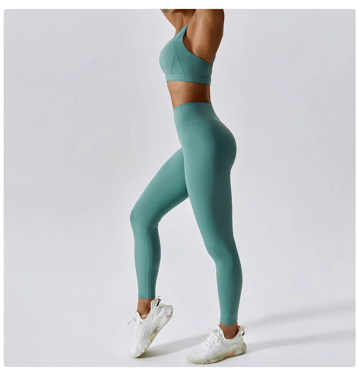 Yoga Set 2 Piece Women Sportswear Workout Clothes Women Sport Set Suits For Fitness Cross Back Bra Seamless Gym Push Up Leggings