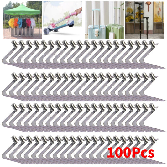 100pcs Kayaking Paddle V-Shaped Spring Clip Locking Tube Pin Push Clip For Tent Pole 5.5mm Kayak-Paddle Spring Clips Boat Access