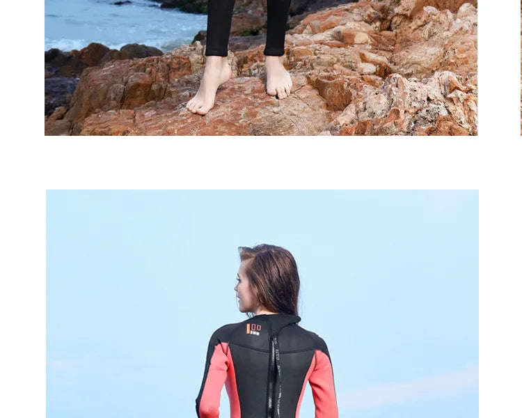 Wetsuit Men Women 3mm Neopreno Surf Suit Kitesurf Winter Swimwear Roupa De Mergulho Swimsuits Rash Guards Scuba Diving Suit