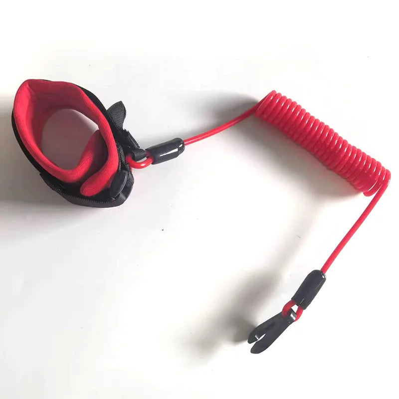 Motor Boat Outboard Floating Safety Rope Flameout Rope Motorboat Engine Emergency Stop Kill Switch Key Wrist Lanyard For Jet Ski