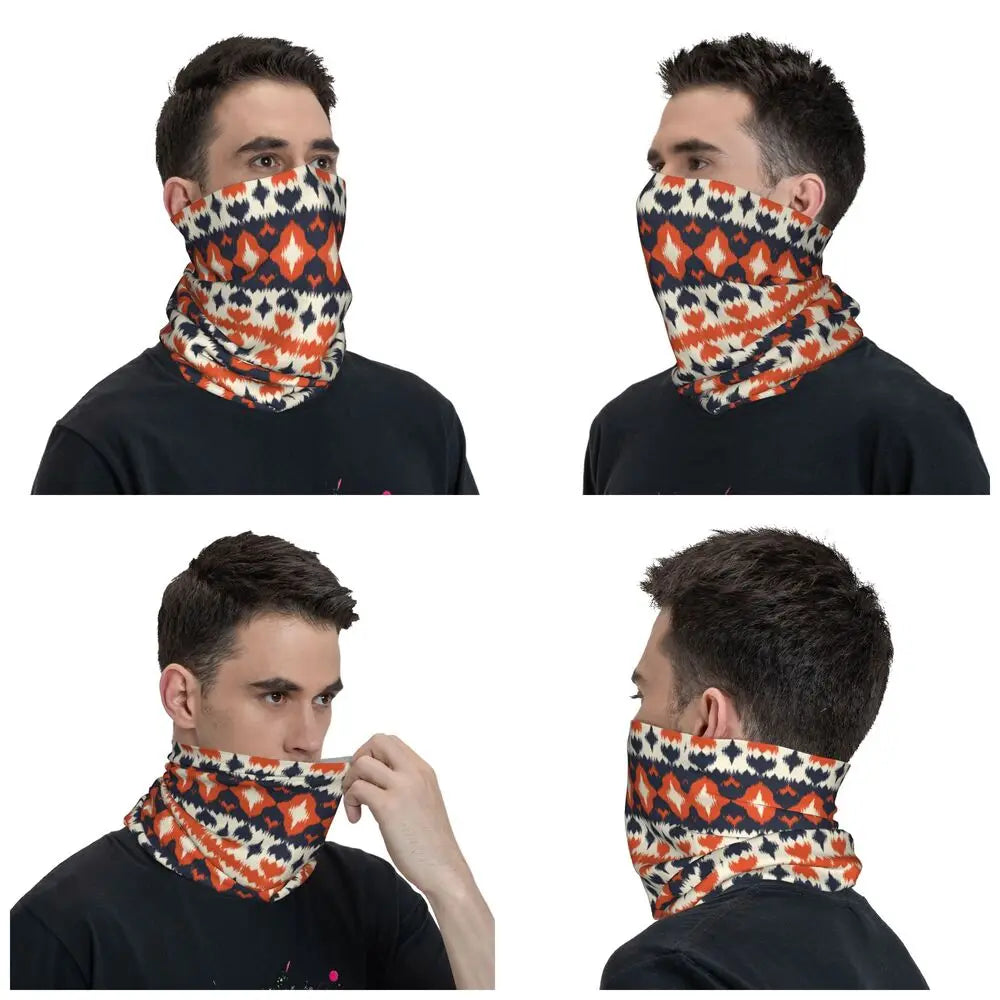Ethnic Style Bohemia Bandana Neck Cover Printed Balaclavas Wrap Scarf Multifunctional Cycling Outdoor Sports Unisex Adult Winter