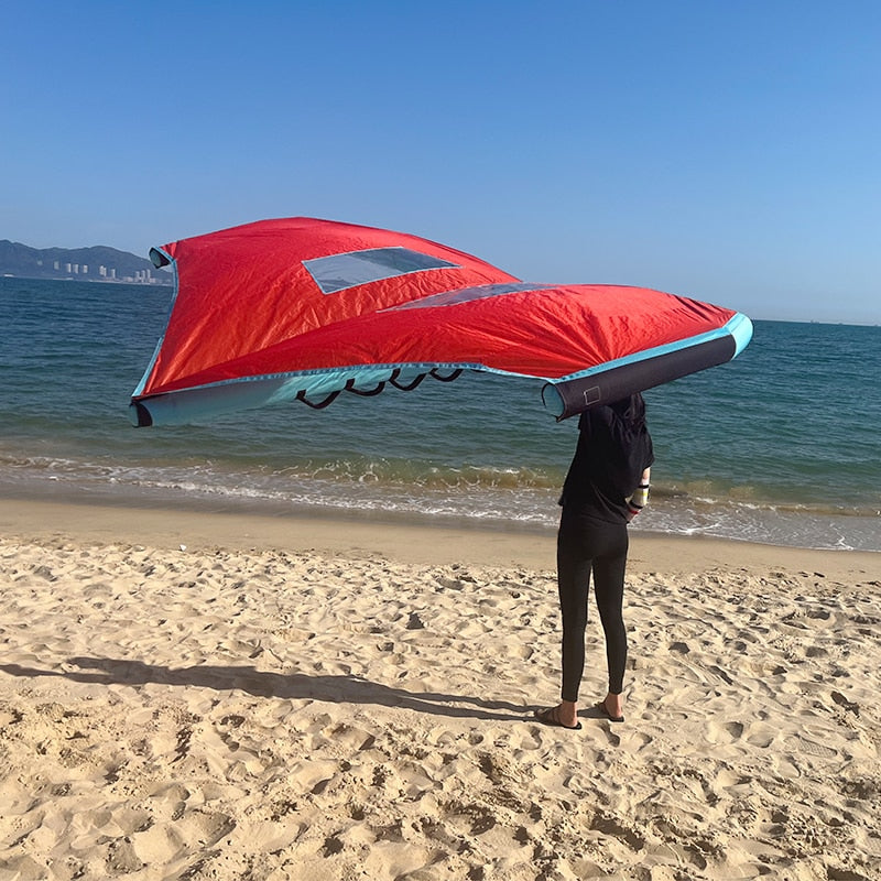 KW02 Handheld Inflatable Wingfoiling Sail 3M/4M/5M/6M Wing Foil Surfing Windsurf Wingsurf Kitesurf For SUP Surfboard Wings
