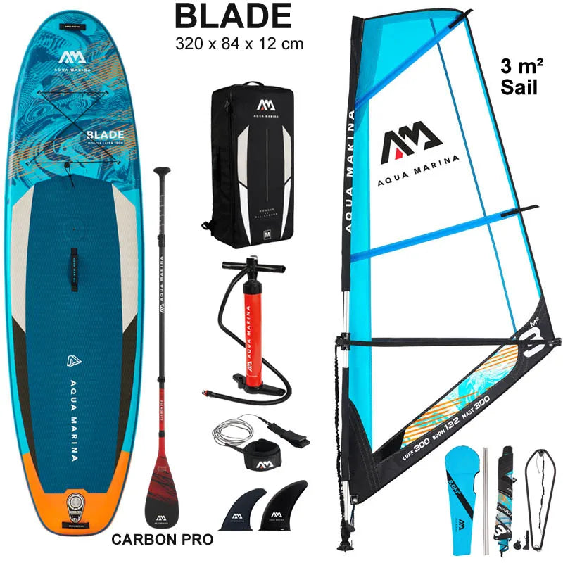 2022 windsurf 320*84*15CM board AQUA MARINA BLADE inflatable sup board sail sailboard stand up paddle surf surfboard windsail