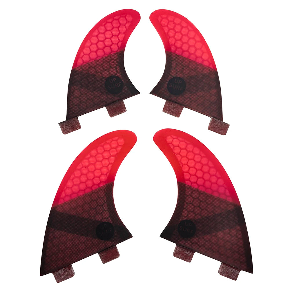 Tri-quad Fin Set UPSURF FCS Surfboard Fins G5+GL(4-5 Fins) Fiberglass Honeycomb UP Surf Fins Quilhas Surfing Accessoriea