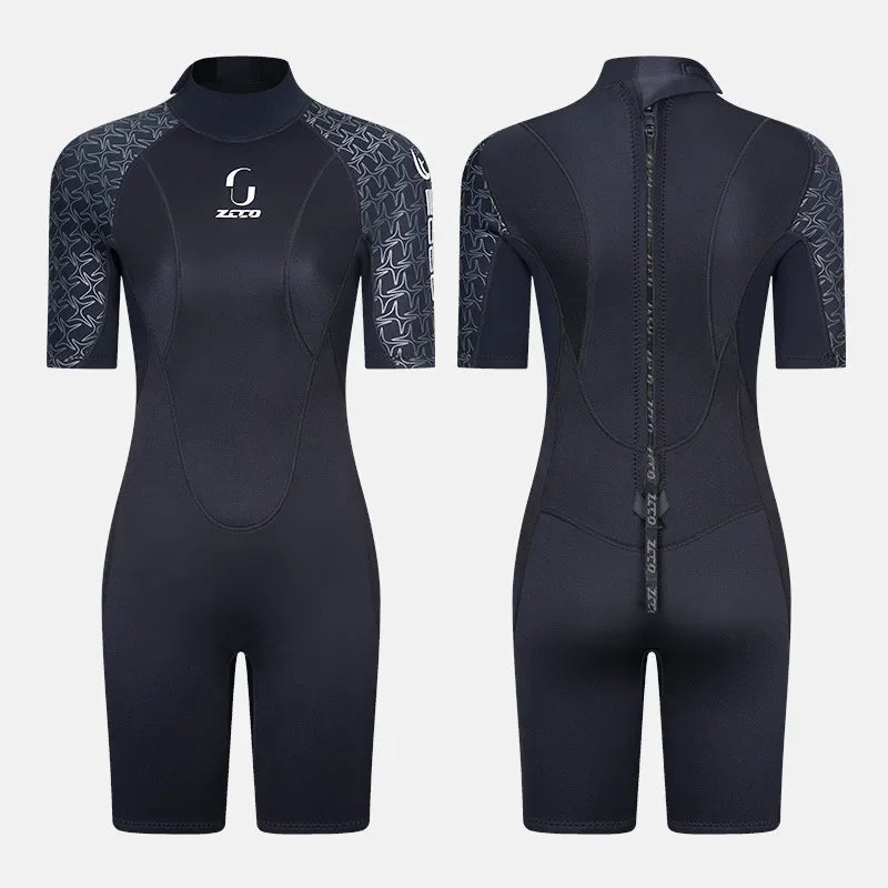 3MM Men Neoprene Wetsuit Scuba Diving Windsurf Hunting Surf Swimwear Underwater Fishing Swimming Short Sleeve Wetsuit Kitesurf