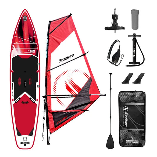 Spatium Inflatable Windsurf Board kite Surfing Supboard Windsurfing Board With Sail For Youth Sup Paddleboard