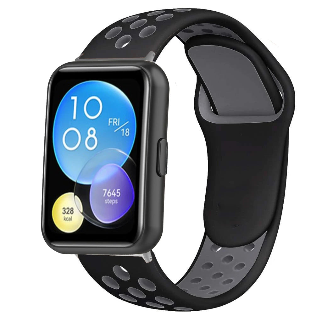 Pulseira esportiva de silicone, acessórios para pulseira para relógio huawei fit 2/fit/fit novo