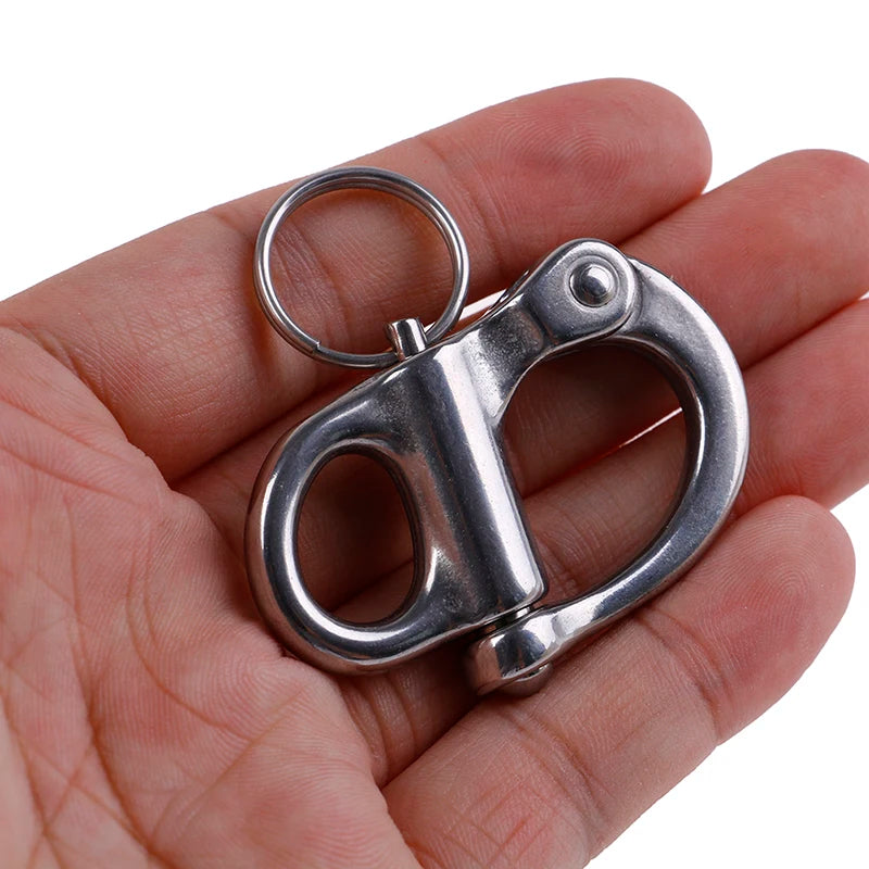 316 Stainless Steel Rigging Sailing Fixed Bail Snap Shackle Yacht Outdoor Living