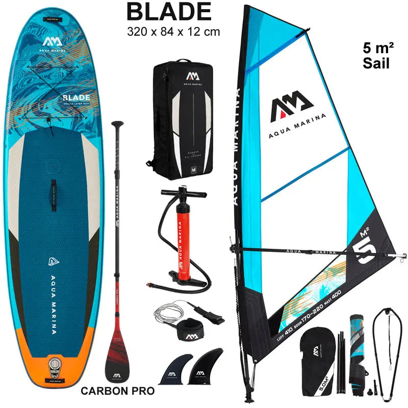 2022 windsurf 320*84*15CM board AQUA MARINA BLADE inflatable sup board sail sailboard stand up paddle surf surfboard windsail