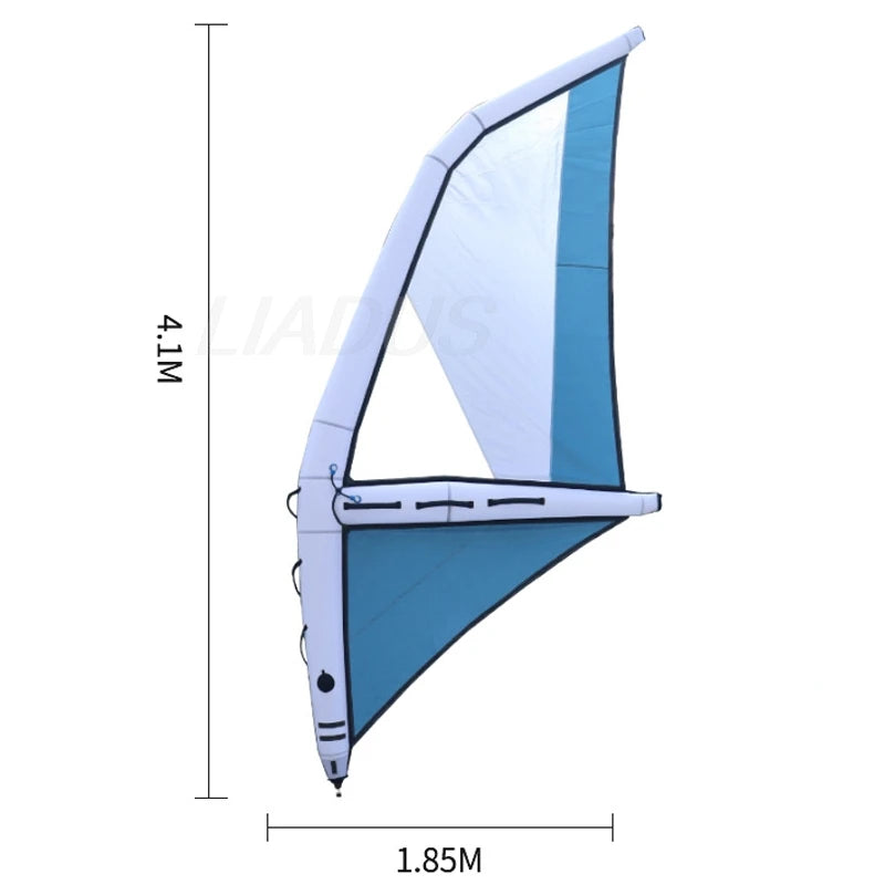 Inflatable Surfing Sail Portable Windsurfing Sailing Canoe Hand-Held Water Skiing Kiteboard Wind Surfing Kites Water Sports