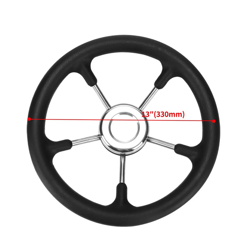 Stainless Steel Marine Steering Wheel with Non-Slip Foam Grip - Boat Yacht Steering System Part, Wholesale Marine Hardware