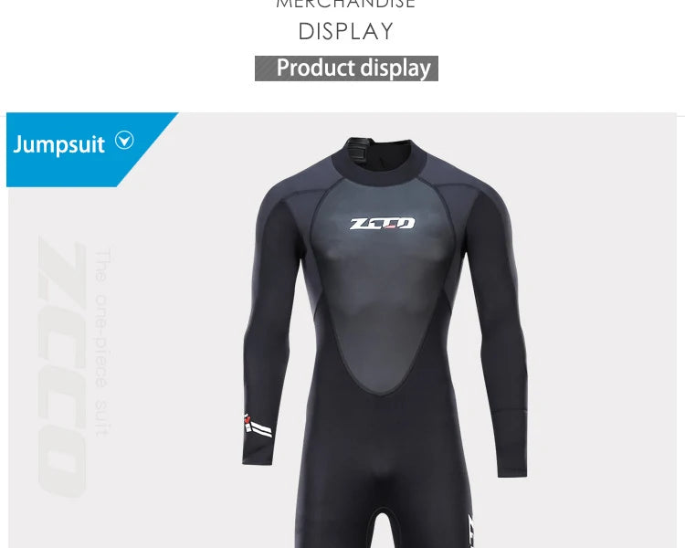 Full Wetsuit for Men Women 3mm Long Wet Suit for Diving Surfing Swimming Water Sport Neoprene Spearfishing One Piece Wetsuits
