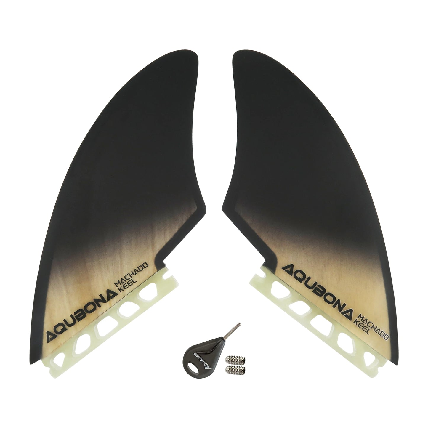 Surfboard Twin Keel Fins (2 Fins) Dual Tab Single Tab Sizes for Longboard Surfboard Funboard
