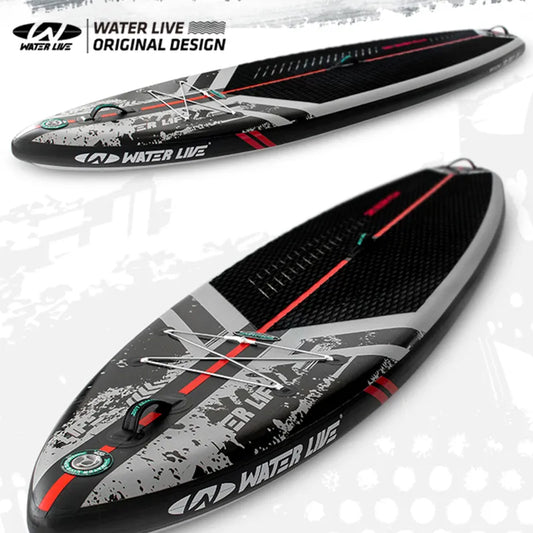 Waterlive zhumo 1066 "prancha de surf adulto anti skid esteira esportes aquáticos infláveis ​​sup prancha de esqui aquático viagem pesca