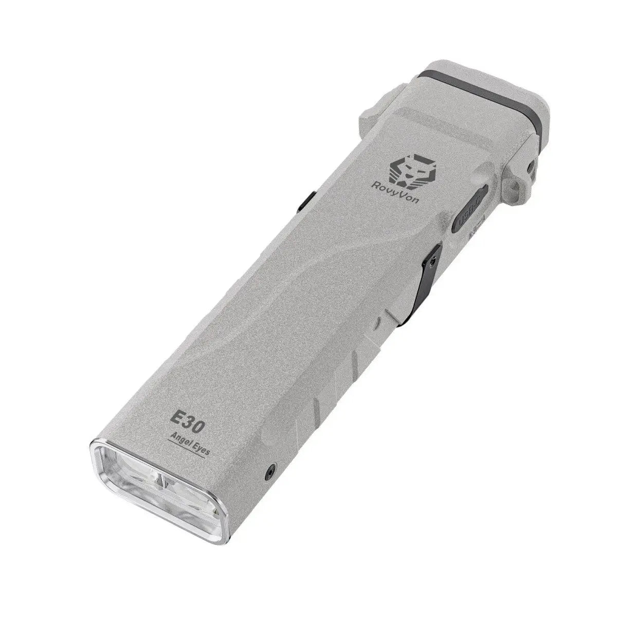 RovyVon Angel Eyes E30 Sleek Flat 2600 Lumens EDC Tactical Flashlight Mini Rechargeable Flashlights Torch Light