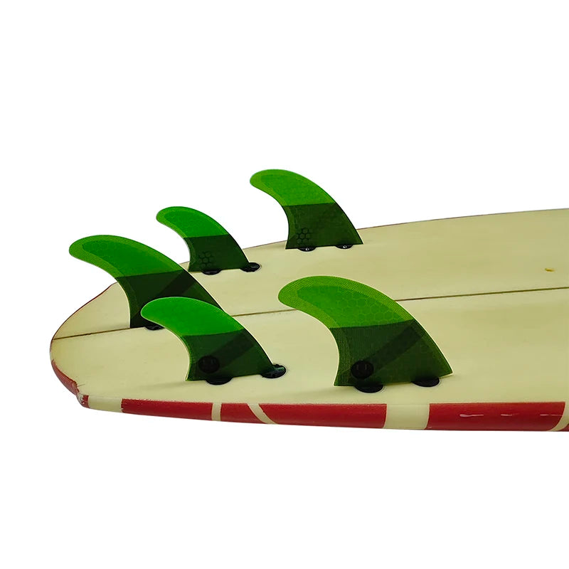 Tri-quad Fin Set UPSURF FCS Surfboard Fins G5+GL(4-5 Fins) Fiberglass Honeycomb UP Surf Fins Quilhas Surfing Accessoriea