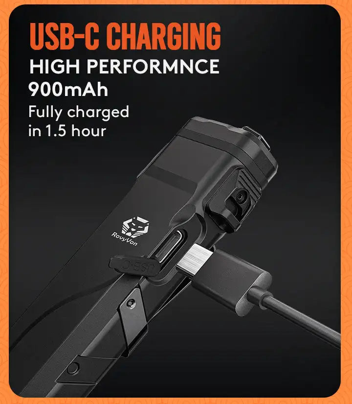 RovyVon Angel Eyes E30 Sleek Flat 2600 Lumens EDC Tactical Flashlight Mini Rechargeable Flashlights Torch Light