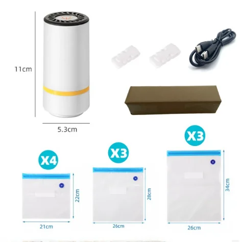 USB Rechargeable Electric Air Pump Vacuum Automatic Compressed Bag Electric Pump Vacuum Bag Keep Dry