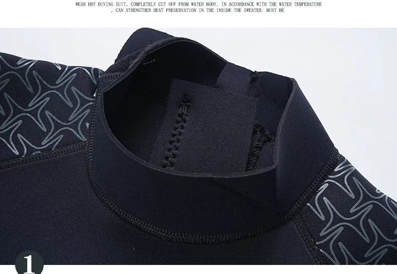 3MM Men Neoprene Wetsuit Scuba Diving Windsurf Hunting Surf Swimwear Underwater Fishing Swimming Short Sleeve Wetsuit Kitesurf