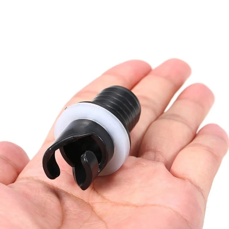 2Pcs Inflatable Kayak Boats Air Foot Hose Adapter Valves Adapter for Inflatables Foot Kayak Air Valves Adapter