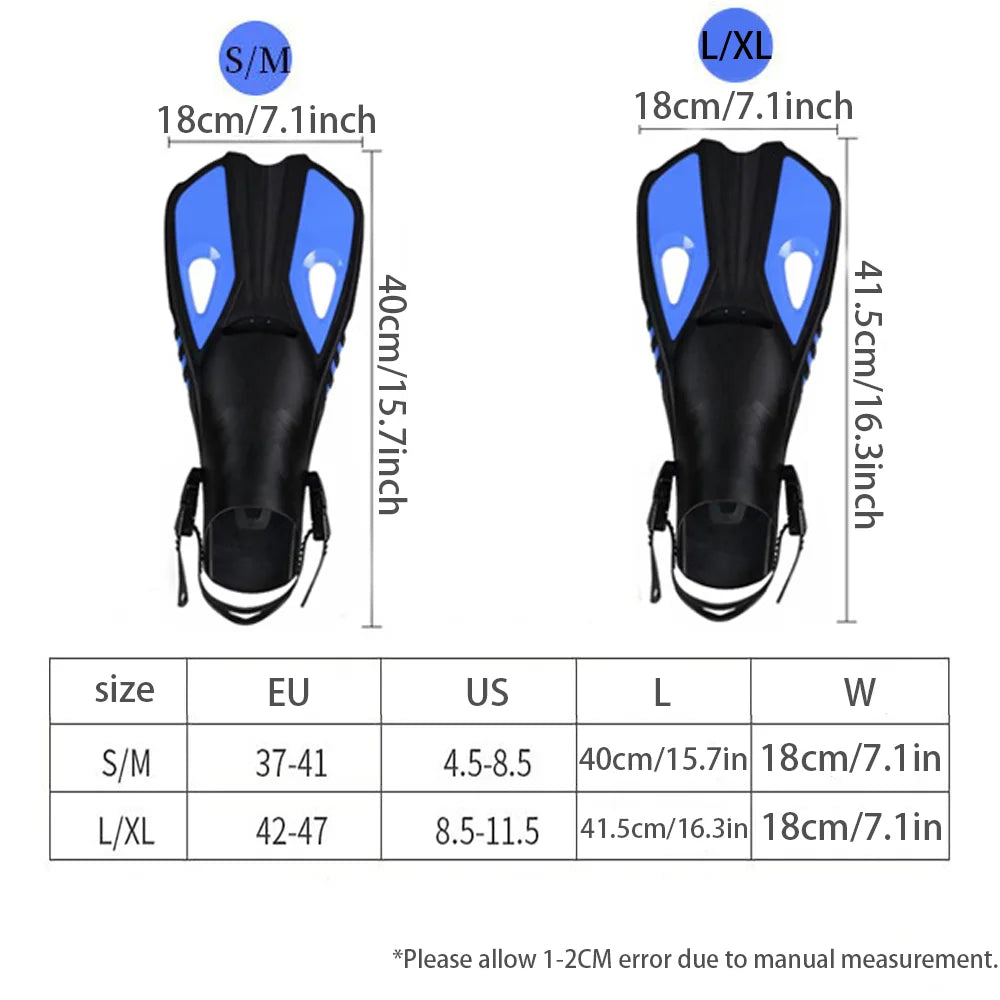 Mask Fin Snorkel Set Snorkel Gear for Adult Panoramic View Snorkel Mask Adjustable Dive Flipper Dry Top Snorkel and Travel Bag