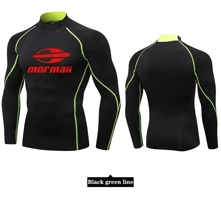 Men Swimsuit Swimming T-shirt Beach UV Protection Swimwear Rash Guard Long Sleeve Surfing Diving Swimsuit Surf T-shirt Rashguard