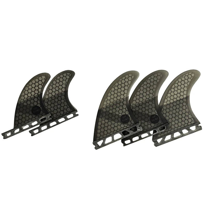 UPSURF FUTURE Surfboard Fin Tri-quad fin set for surfboard, single table, G5+ GL, 4 color, honeycomb fiberglass