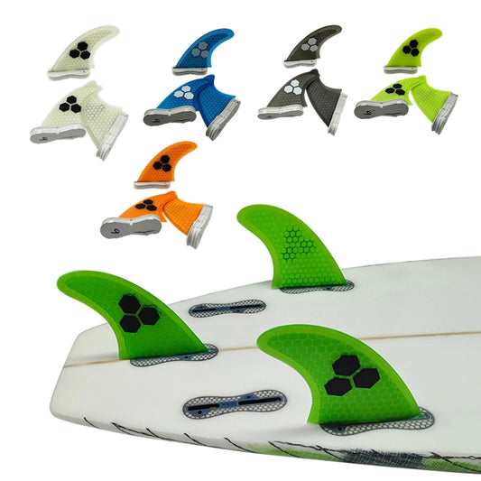 UPSURF FCS 2 FINS Surf Fin G5/G7 Surf Fin Quillas surf For Sup Thuster Fins 3pcs Honeycomb Fiberglass Surfboard Fin M/L Tri Fins