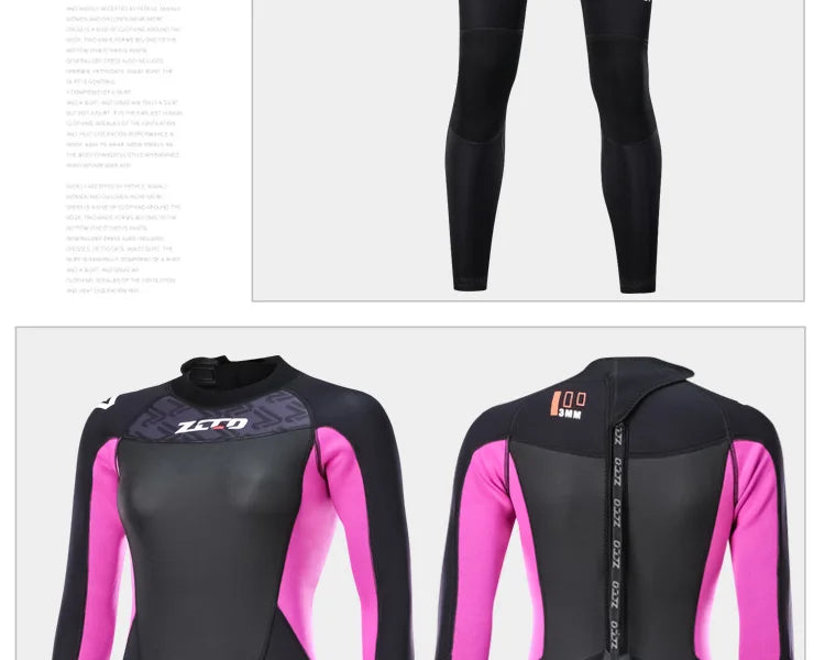 Wetsuit Men Women 3mm Neopreno Surf Suit Kitesurf Winter Swimwear Roupa De Mergulho Swimsuits Rash Guards Scuba Diving Suit