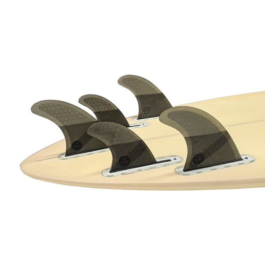 UPSURF FUTURE Surfboard Fin Tri-quad fin set for surfboard, single table, G5+ GL, 4 color, honeycomb fiberglass