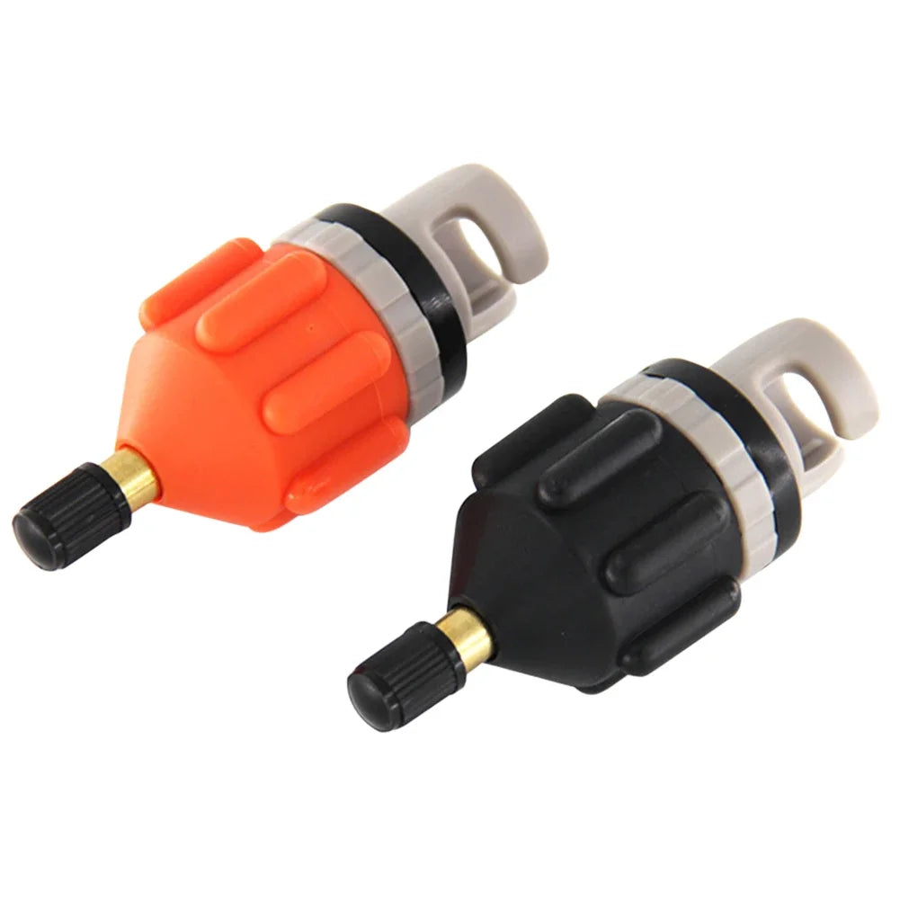 Air Valve Adaptor for SUP Board Inflatable Paddle Rubber Boat Kayak Air Valve Adaptor Tire Compressor Converter with Nozzle