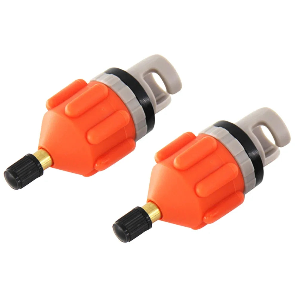 Air Valve Adaptor for SUP Board Inflatable Paddle Rubber Boat Kayak Air Valve Adaptor Tire Compressor Converter with Nozzle