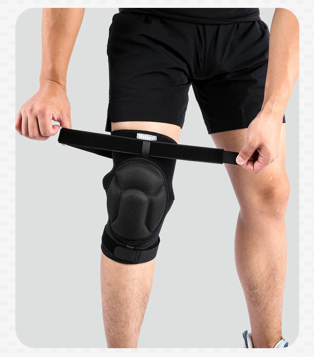 Pressure strap protection Sports Thickening Knee Pads Volleyball Extreme Sports Kneepad Brace Support Anti collision ElasticKnee