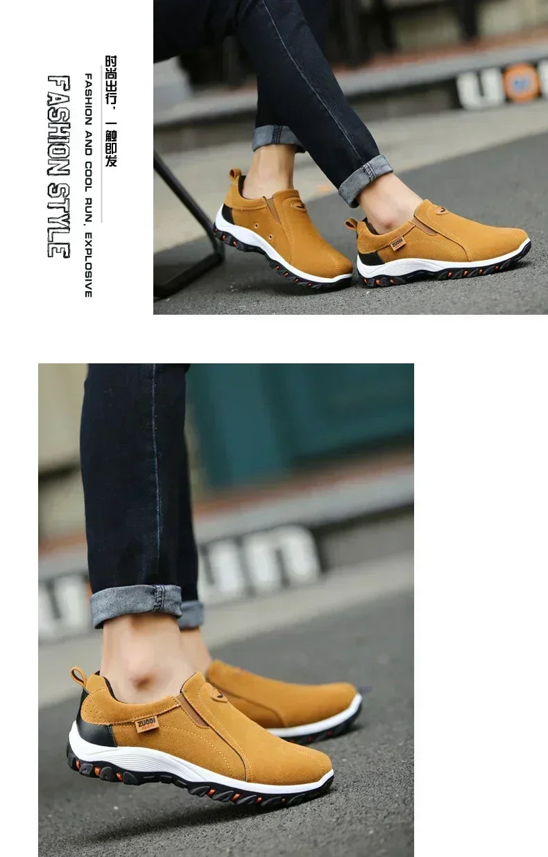2024 New Outdoor Lightweight Men's Casual Sports Slip-on Walking Shoes Hot Selling Men's Loafers Breathable Flat Shoes for Men
