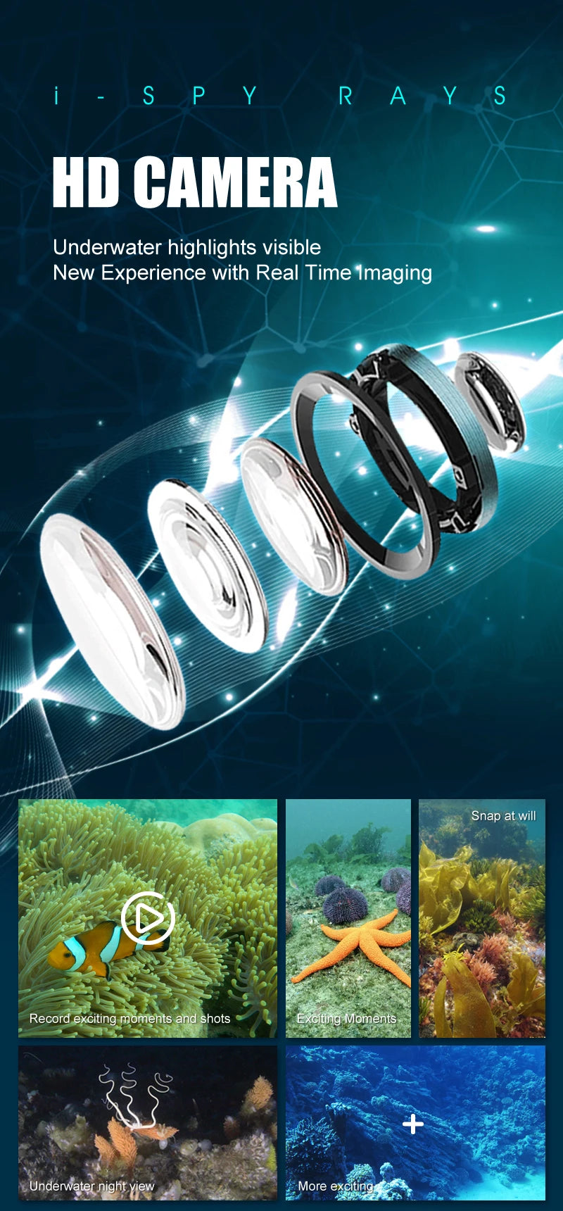 6CH RC Boat Submarine With Underwater Camera Remote Control Wifi FPV Remote Control Boats Radio Control Toys For Boys Kid Gift