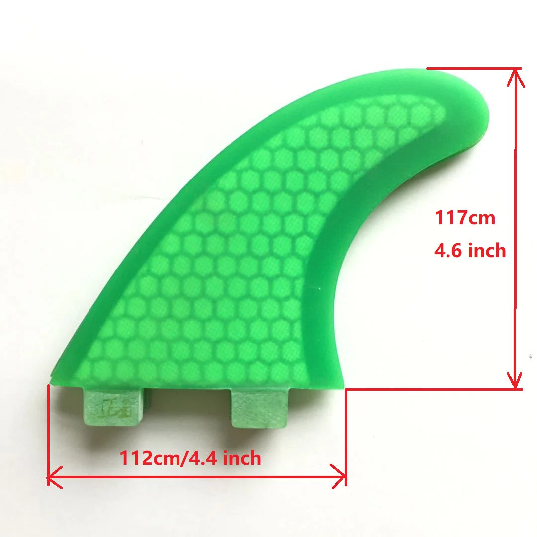 3 pieces G5 Surf Fin Surfboard Fins Honeycomb Fiberglass Surf Fins Tri-fin