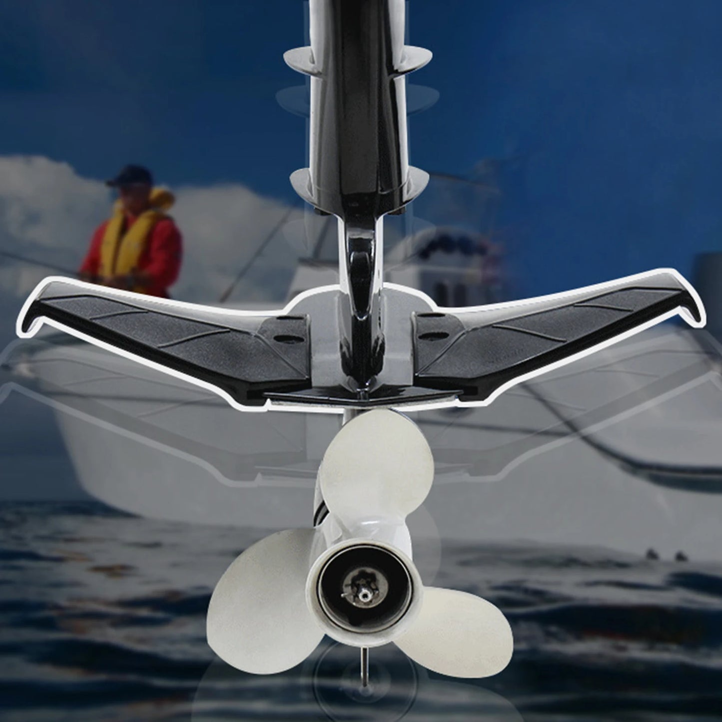 High-Performance Hydrofoil Stabilizer Bolt Nut Hydrofoil Boat Outboard Motors Boat Parts Sports Hydrofoil Stabilizer Molded